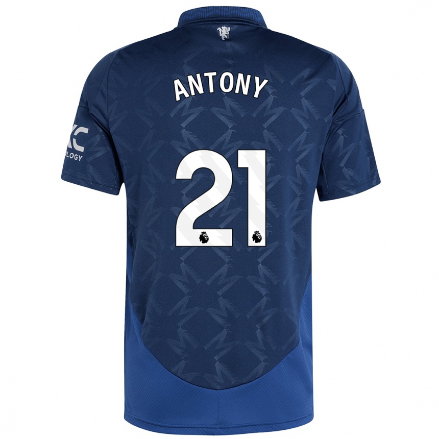 Kids Football Antony #21 Indigo Away Jersey 2024/25 T-Shirt