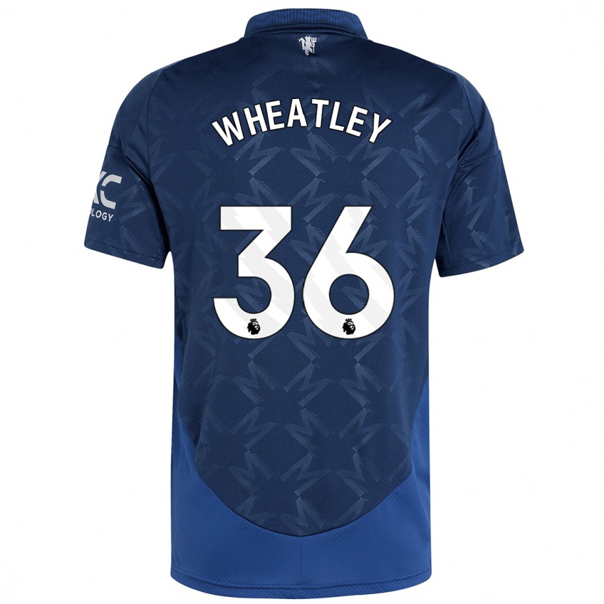 Kids Football Ethan Wheatley #36 Indigo Away Jersey 2024/25 T-Shirt