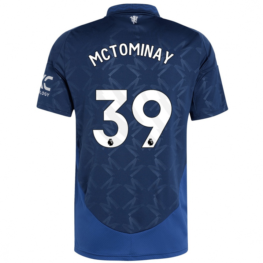 Kids Football Scott Mctominay #39 Indigo Away Jersey 2024/25 T-Shirt