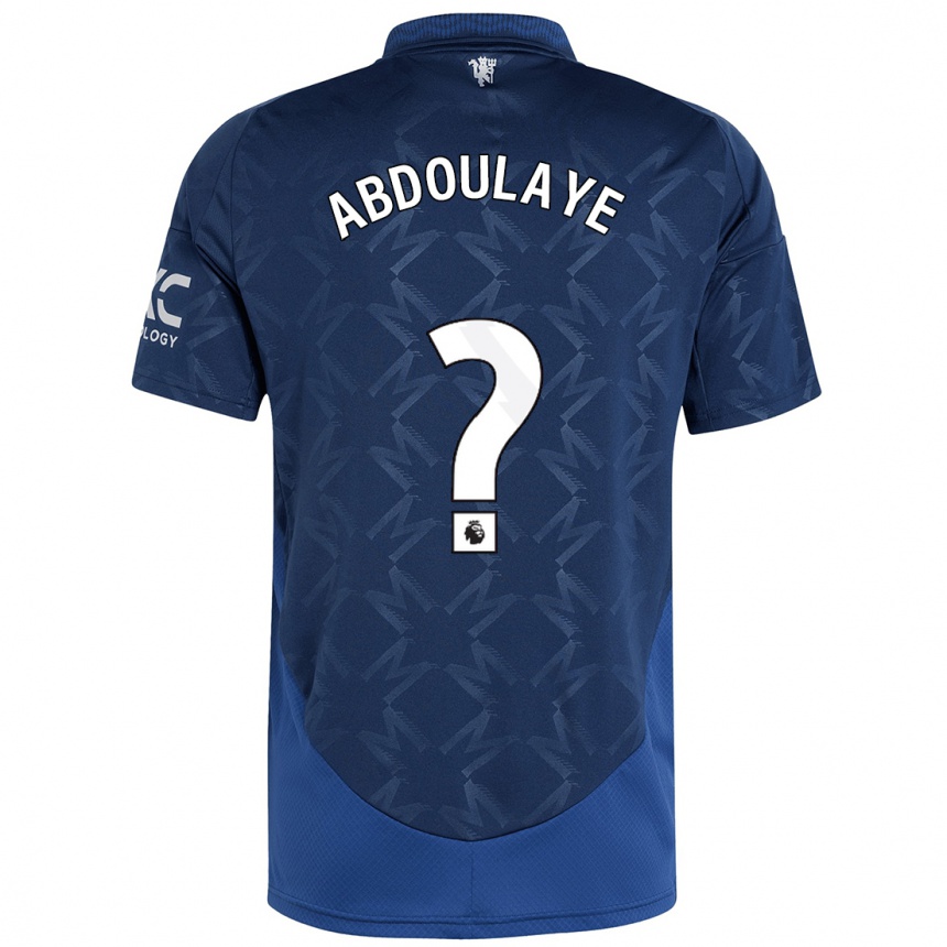 Kids Football Douka Abdoulaye #0 Indigo Away Jersey 2024/25 T-Shirt