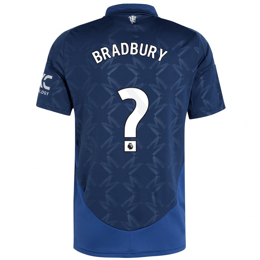 Kids Football Louie Bradbury #0 Indigo Away Jersey 2024/25 T-Shirt