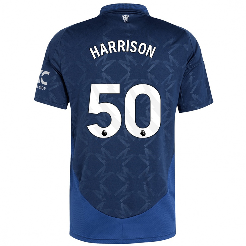 Kids Football Elyh Harrison #50 Indigo Away Jersey 2024/25 T-Shirt