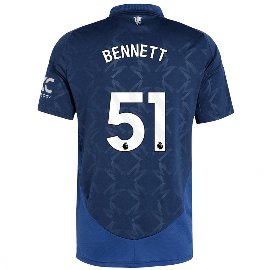 Kids Football Rhys Bennett #51 Indigo Away Jersey 2024/25 T-Shirt