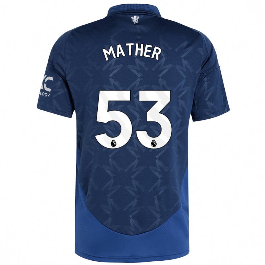 Kids Football Sam Mather #53 Indigo Away Jersey 2024/25 T-Shirt