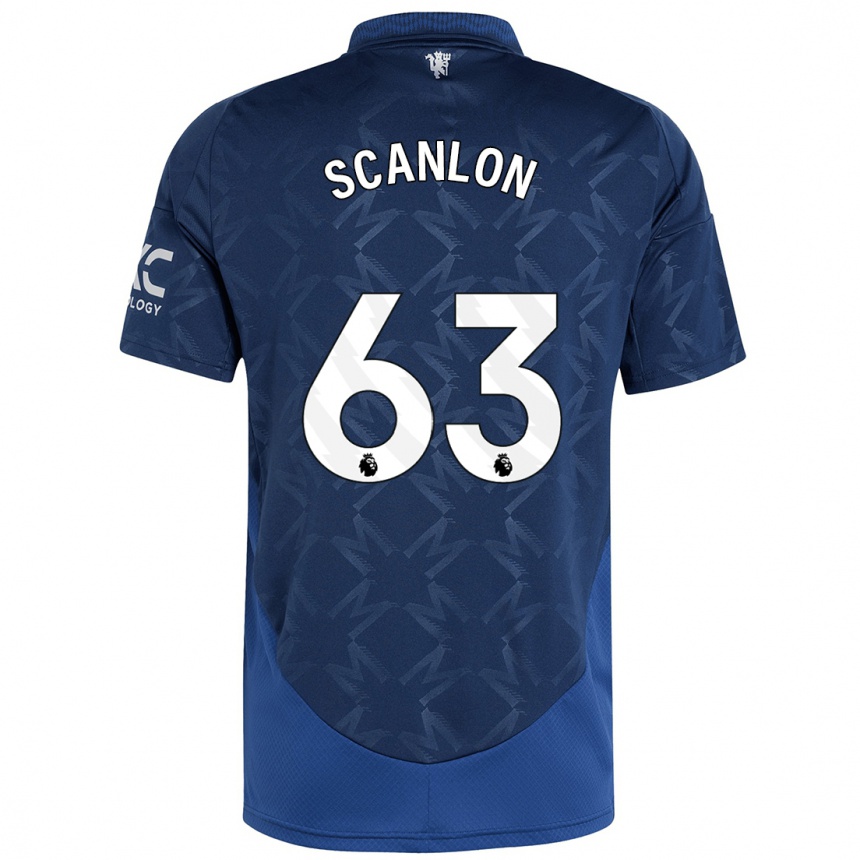 Kids Football James Scanlon #63 Indigo Away Jersey 2024/25 T-Shirt