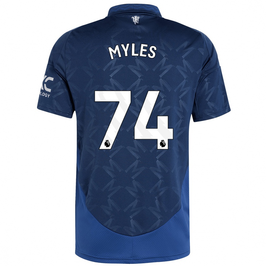 Kids Football Tom Myles #74 Indigo Away Jersey 2024/25 T-Shirt