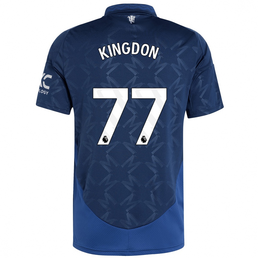 Kids Football Jack Kingdon #77 Indigo Away Jersey 2024/25 T-Shirt