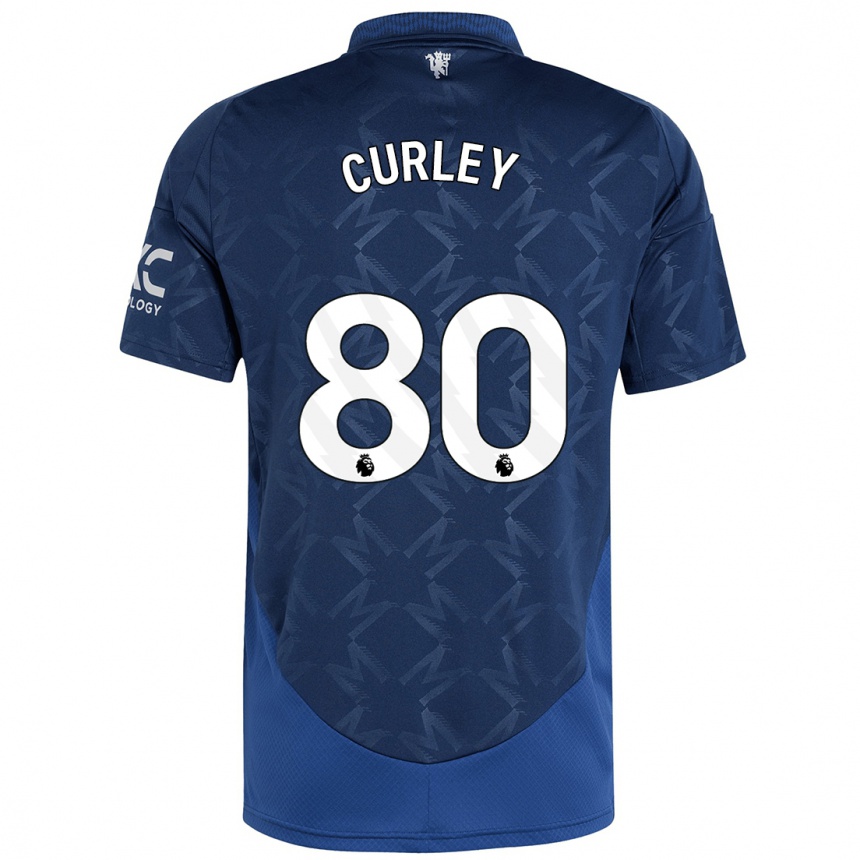 Kids Football Ruben Curley #80 Indigo Away Jersey 2024/25 T-Shirt