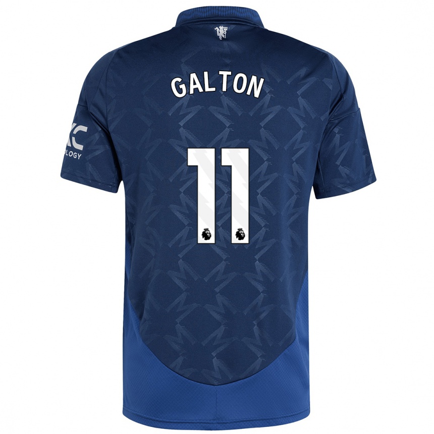 Kids Football Leah Galton #11 Indigo Away Jersey 2024/25 T-Shirt