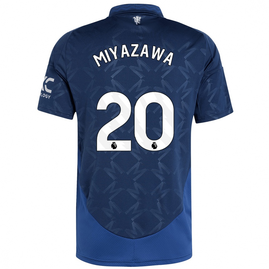 Kids Football Hinata Miyazawa #20 Indigo Away Jersey 2024/25 T-Shirt