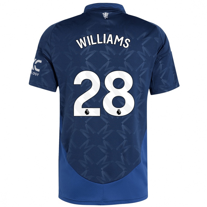 Kids Football Rachel Williams #28 Indigo Away Jersey 2024/25 T-Shirt