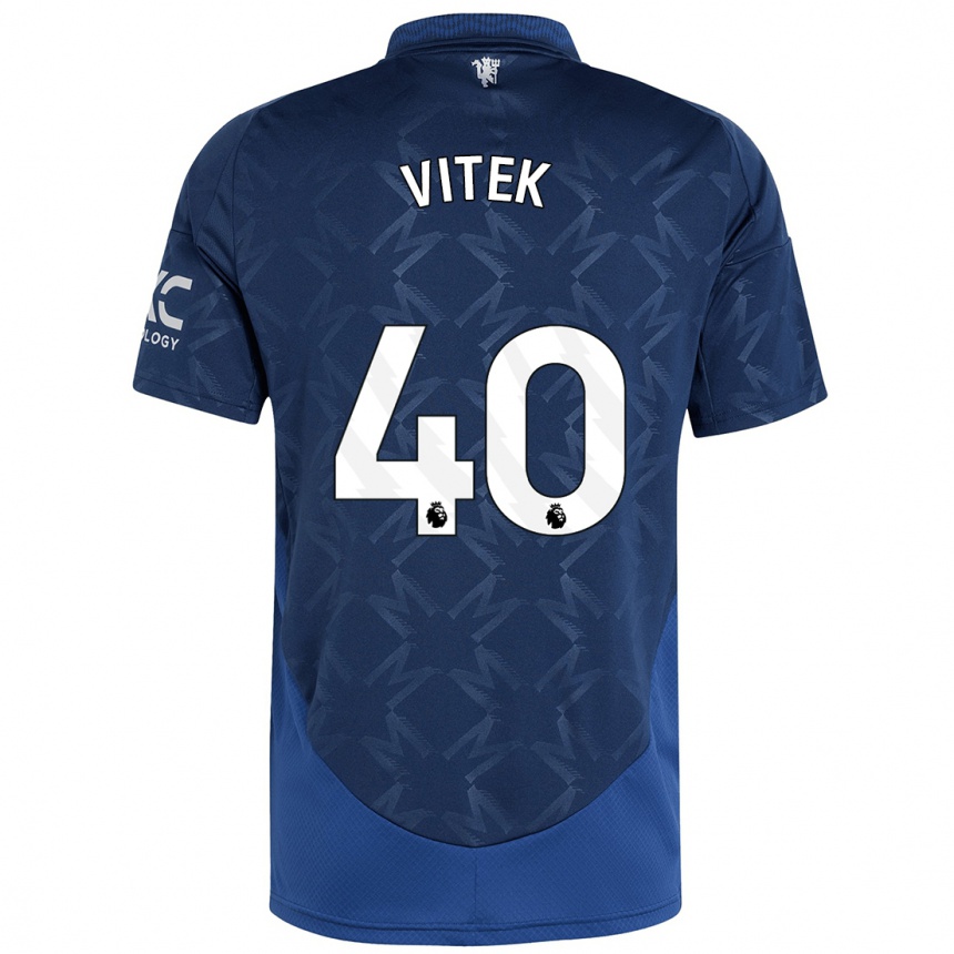 Kids Football Radek Vitek #40 Indigo Away Jersey 2024/25 T-Shirt