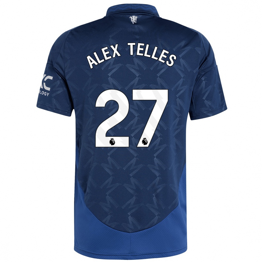 Kids Football Alex Nicolao Telles #27 Indigo Away Jersey 2024/25 T-Shirt