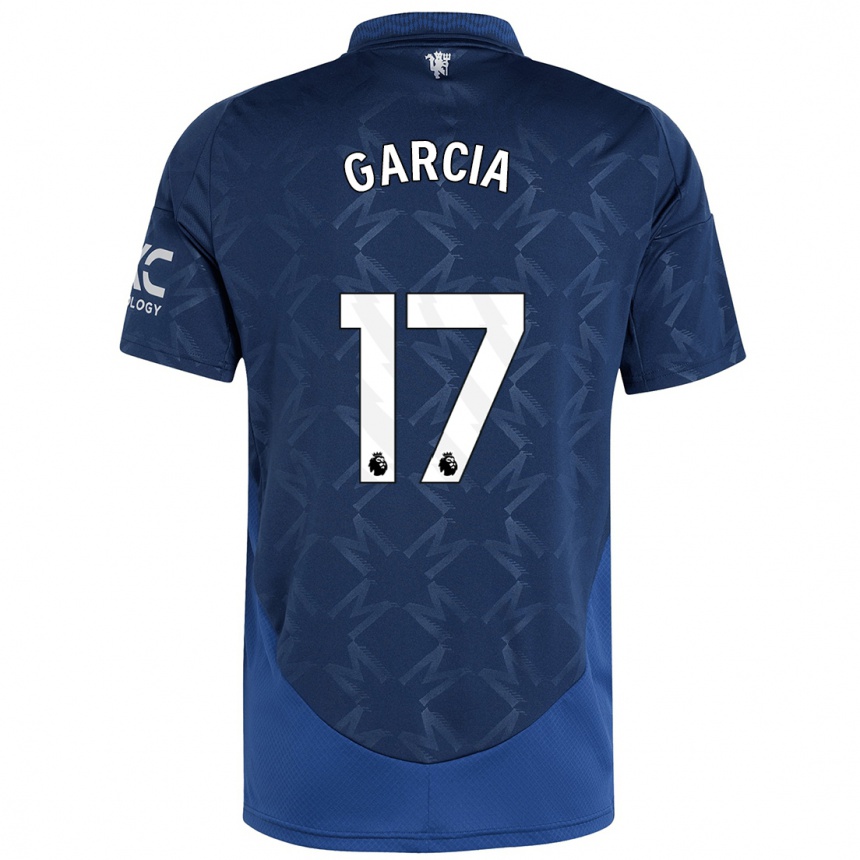 Kids Football Lucia Garcia #17 Indigo Away Jersey 2024/25 T-Shirt