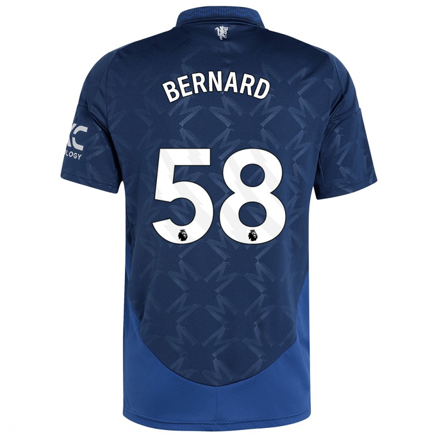 Kids Football Bernard #58 Indigo Away Jersey 2024/25 T-Shirt