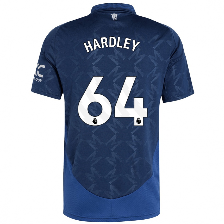 Kids Football Bjorn Hardley #64 Indigo Away Jersey 2024/25 T-Shirt