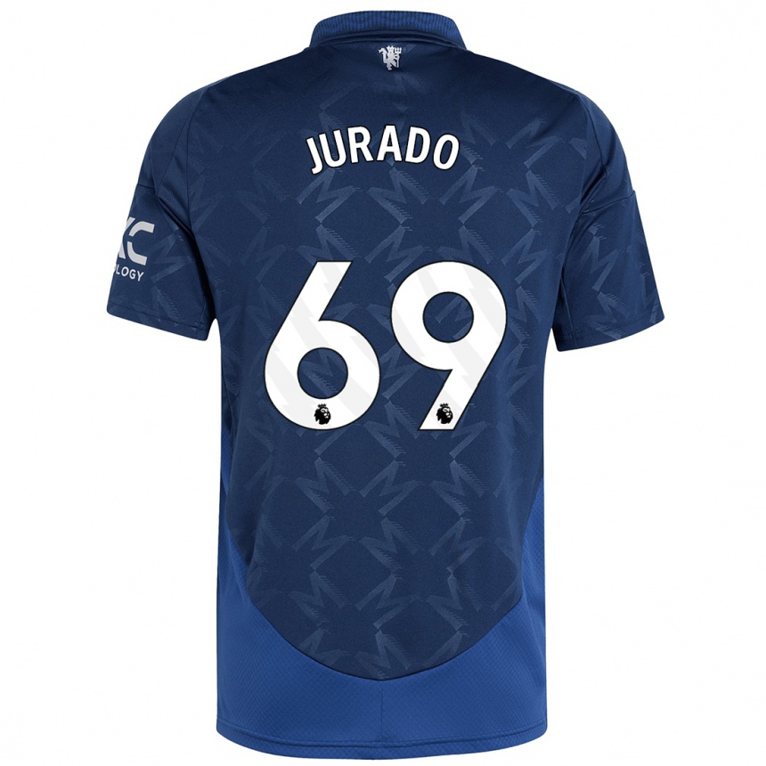 Kids Football Marc Jurado #69 Indigo Away Jersey 2024/25 T-Shirt