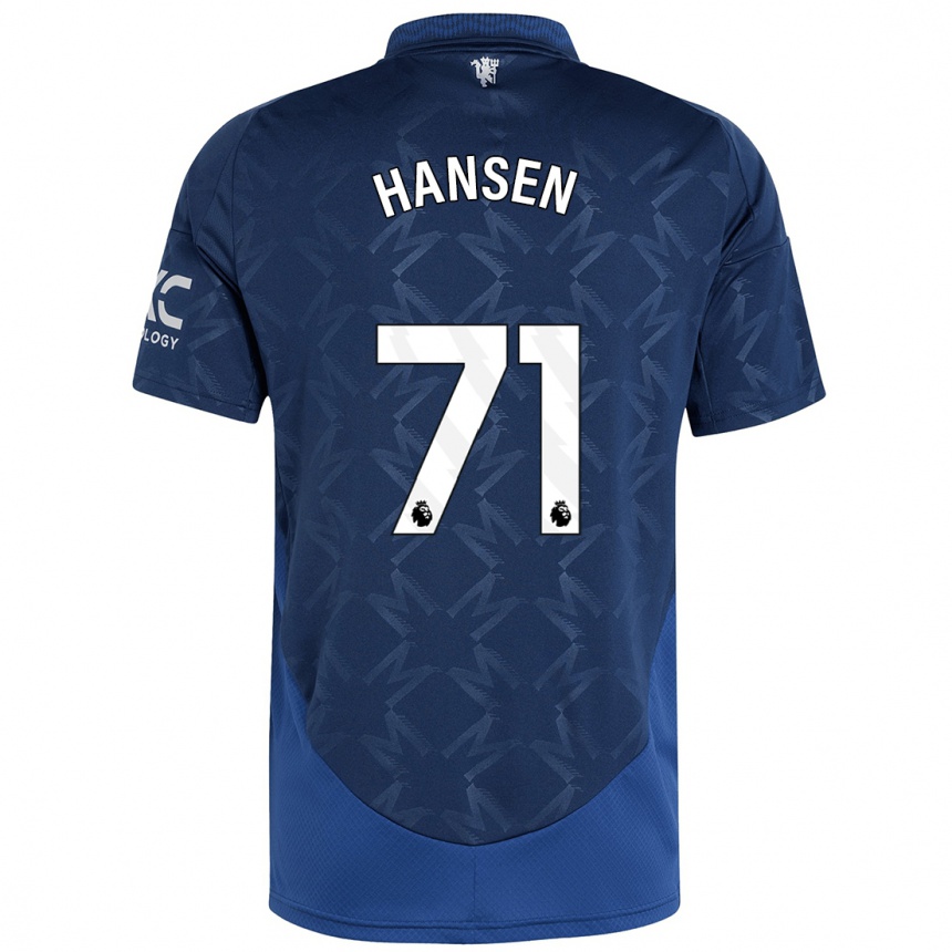 Kids Football Isak Hansen-Aaroen #71 Indigo Away Jersey 2024/25 T-Shirt