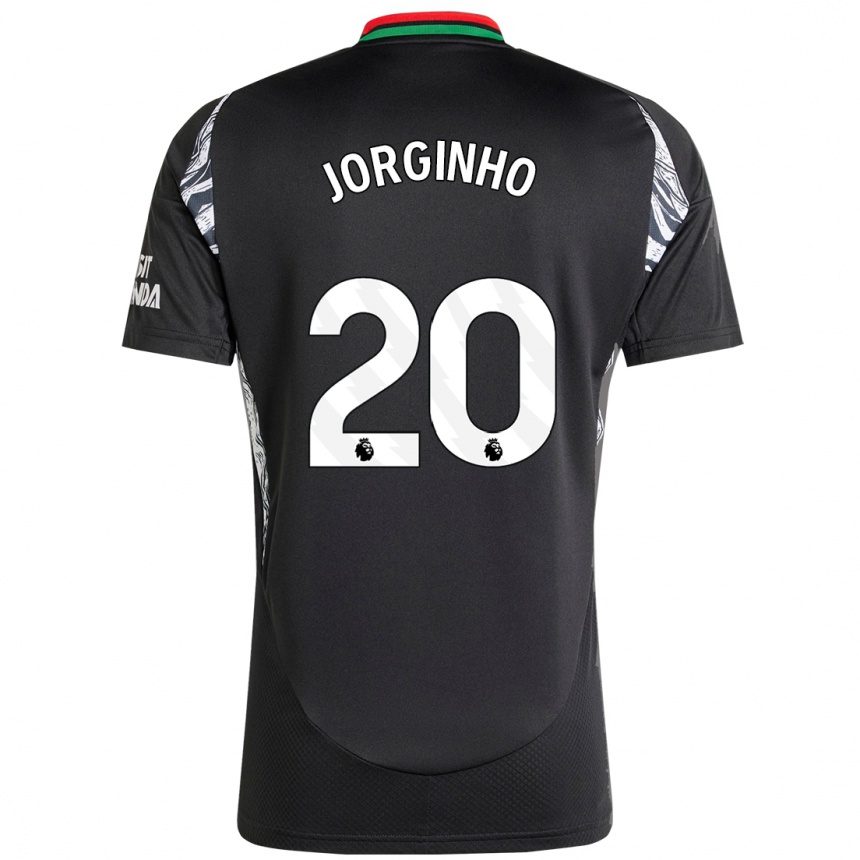 Kids Football Jorginho #20 Black Away Jersey 2024/25 T-Shirt