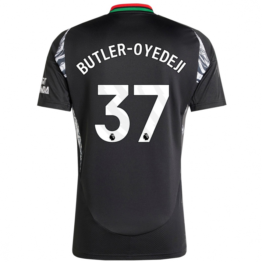 Kids Football Nathan Butler-Oyedeji #37 Black Away Jersey 2024/25 T-Shirt