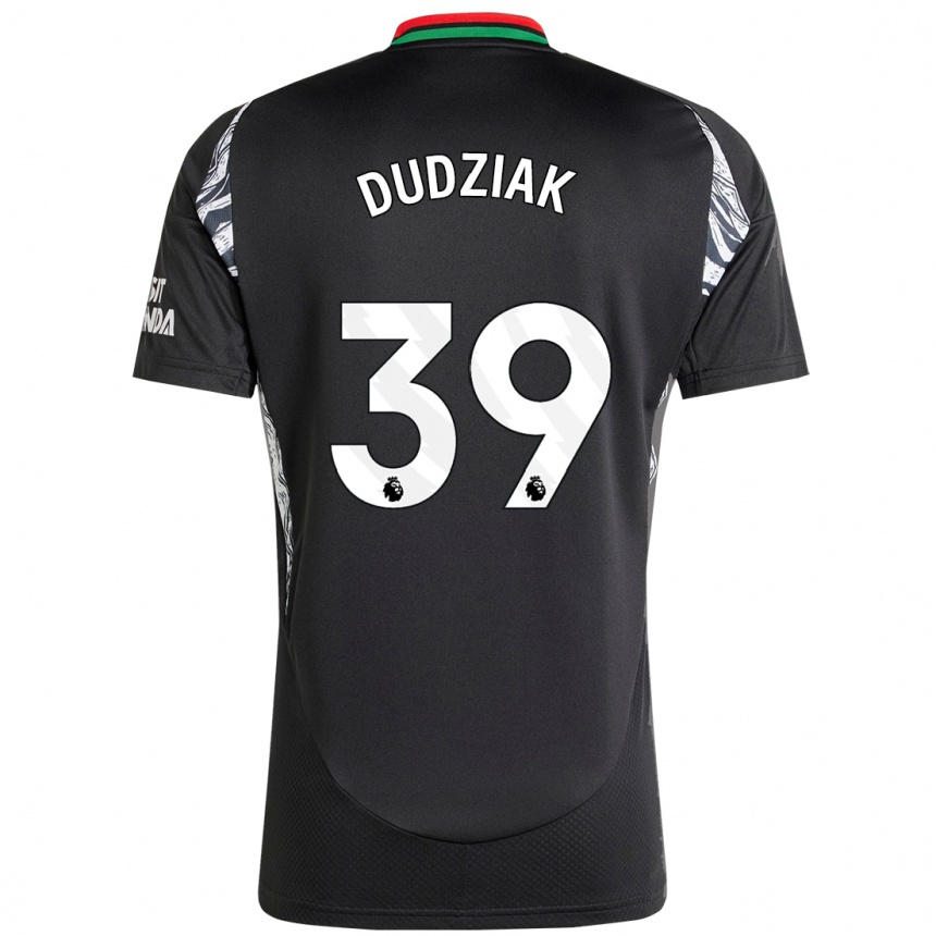 Kids Football Harrison Dudziak #39 Black Away Jersey 2024/25 T-Shirt