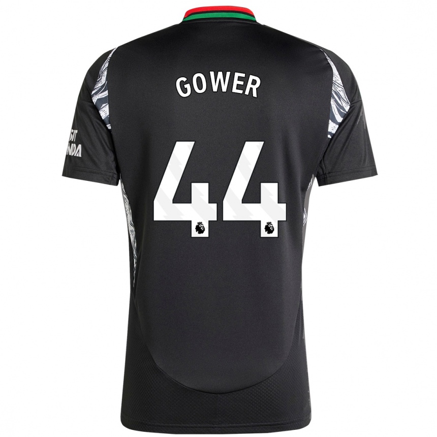 Kids Football Jimi Gower #44 Black Away Jersey 2024/25 T-Shirt