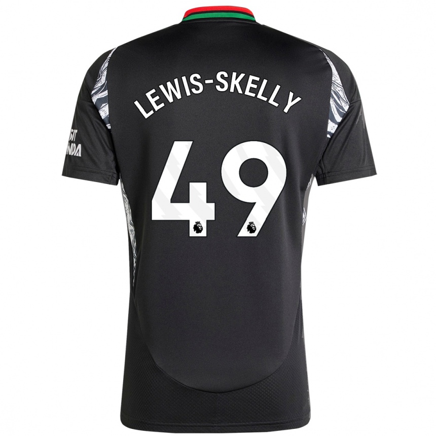 Kids Football Myles Lewis-Skelly #49 Black Away Jersey 2024/25 T-Shirt