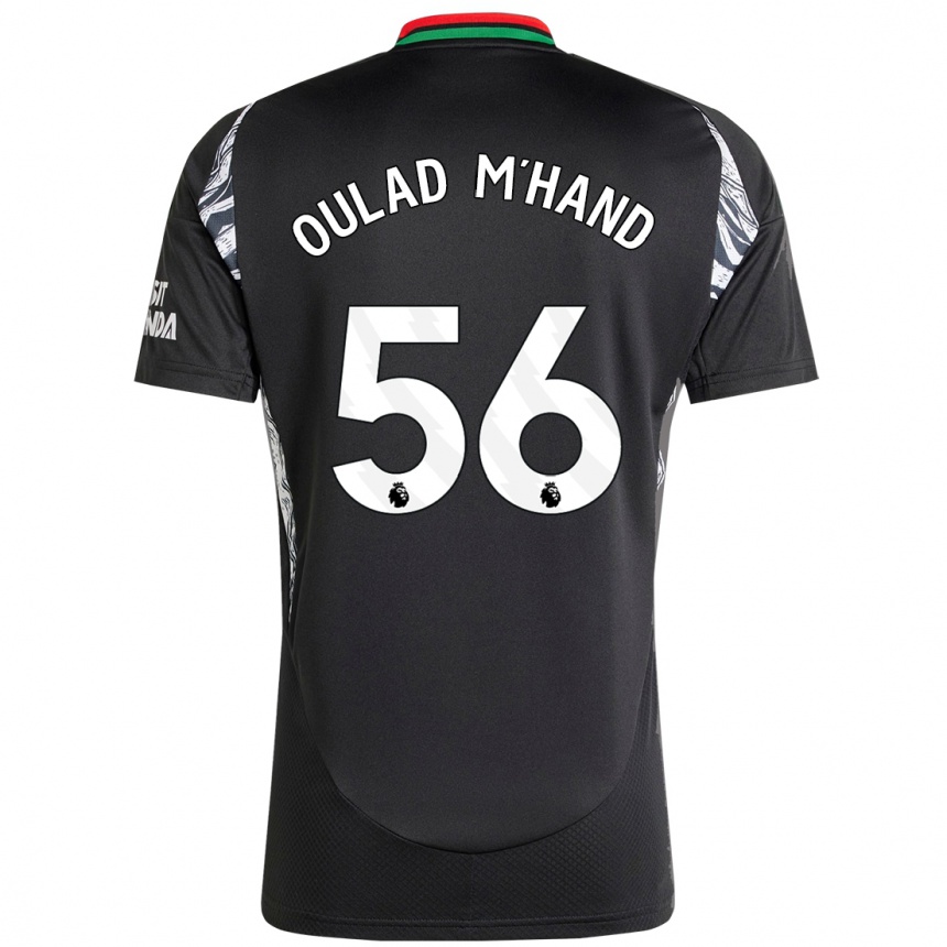 Kids Football Salah-Eddine Oulad M'hand #56 Black Away Jersey 2024/25 T-Shirt