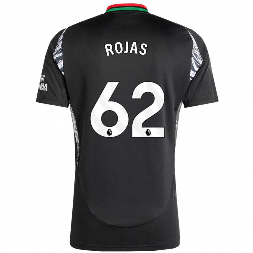 Kids Football Alexei Rojas #62 Black Away Jersey 2024/25 T-Shirt