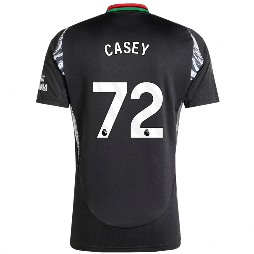 Kids Football Dan Casey #72 Black Away Jersey 2024/25 T-Shirt