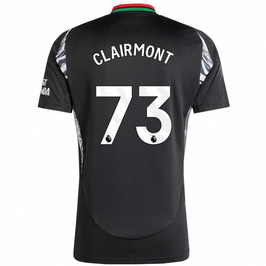 Kids Football Reece Clairmont #73 Black Away Jersey 2024/25 T-Shirt