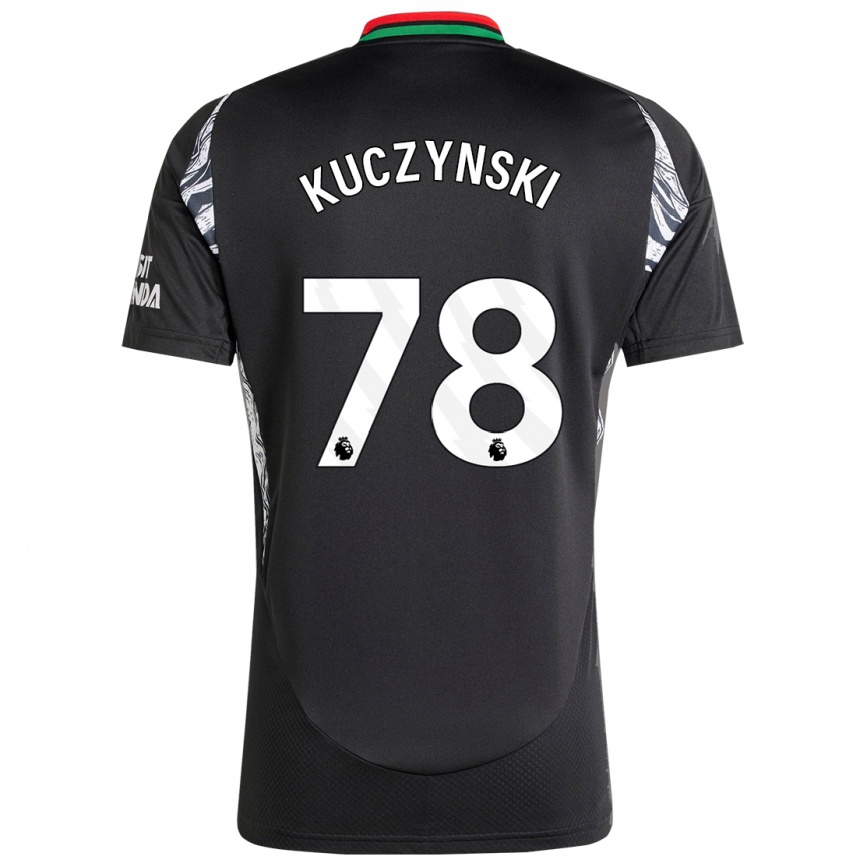 Kids Football Max Kuczynski #78 Black Away Jersey 2024/25 T-Shirt