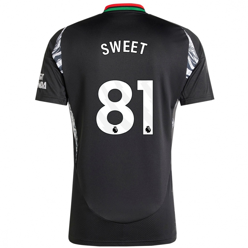 Kids Football Will Sweet #81 Black Away Jersey 2024/25 T-Shirt