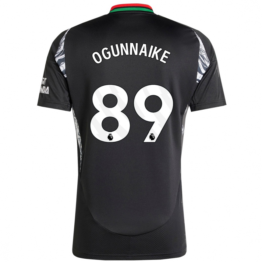 Kids Football Josh Ogunnaike #89 Black Away Jersey 2024/25 T-Shirt