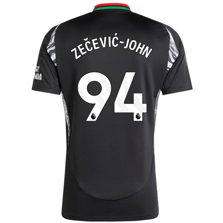 Kids Football Louis Zečević-John #94 Black Away Jersey 2024/25 T-Shirt