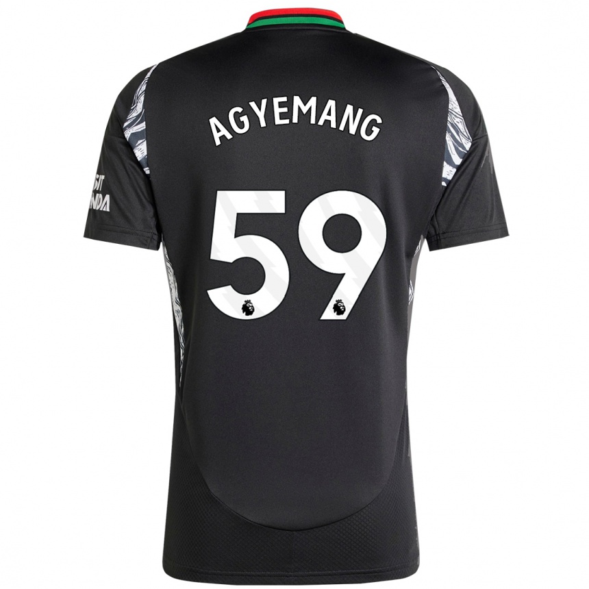 Kids Football Michelle Agyemang #59 Black Away Jersey 2024/25 T-Shirt