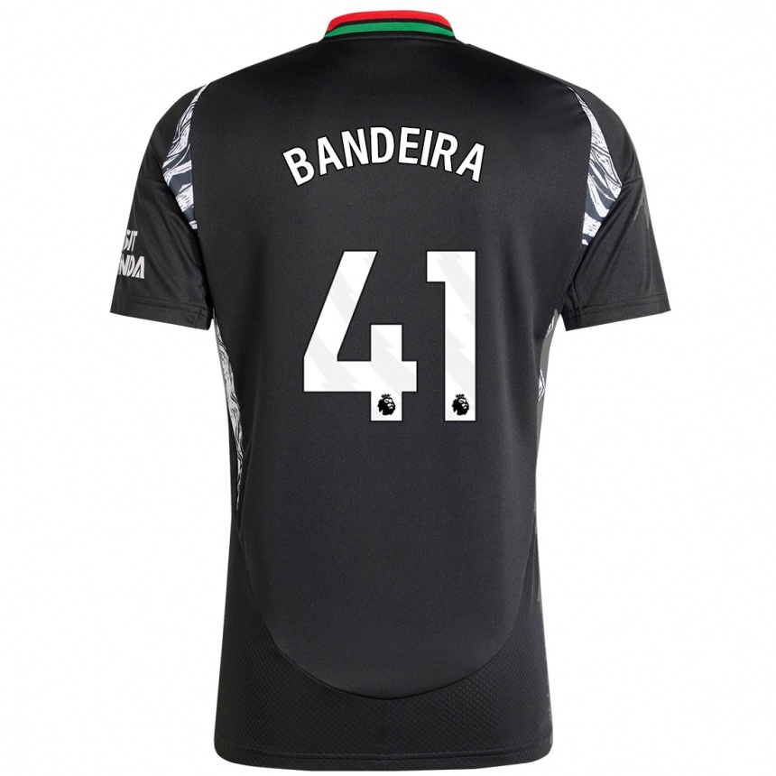 Kids Football Mauro Bandeira #41 Black Away Jersey 2024/25 T-Shirt