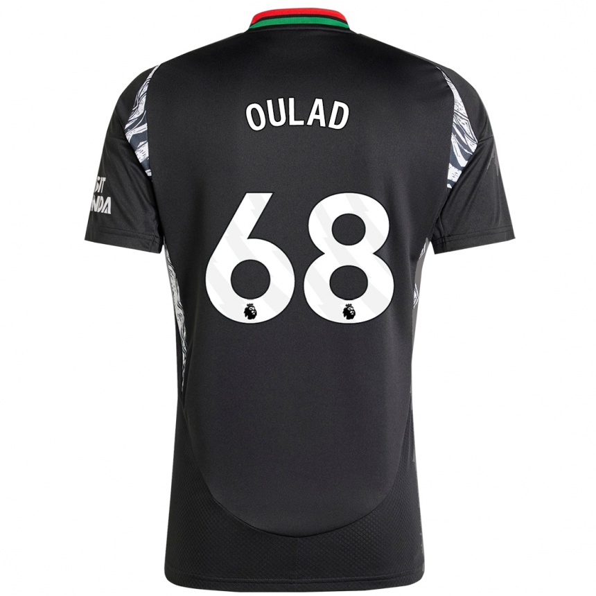 Kids Football Salah-Eddine Oulad M'hand #68 Black Away Jersey 2024/25 T-Shirt