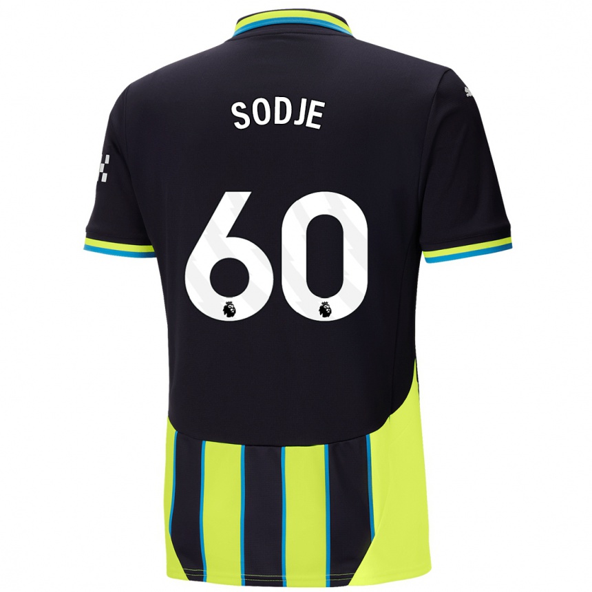 Kids Football Tai Sodje #60 Blue Yellow Away Jersey 2024/25 T-Shirt