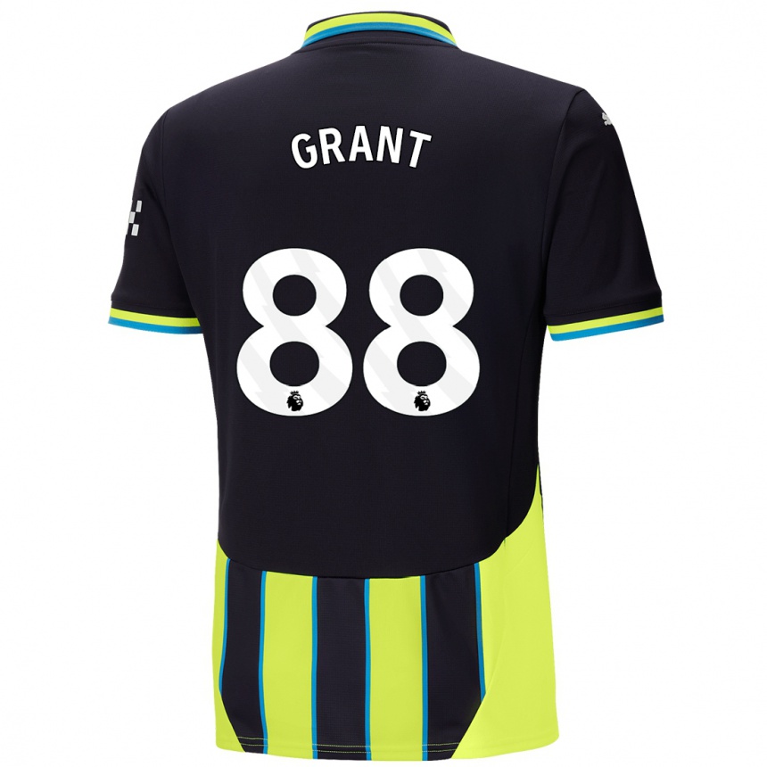 Kids Football True Grant #88 Blue Yellow Away Jersey 2024/25 T-Shirt