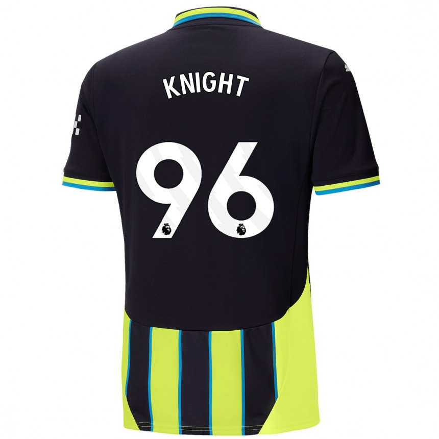 Kids Football Ben Knight #96 Blue Yellow Away Jersey 2024/25 T-Shirt