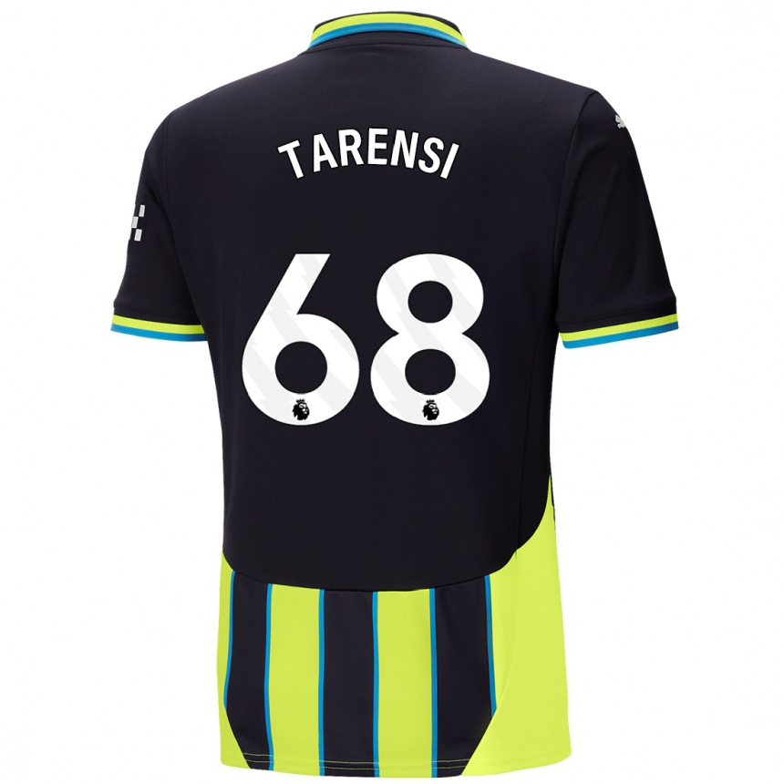 Kids Football Oscar Tarensi #68 Blue Yellow Away Jersey 2024/25 T-Shirt