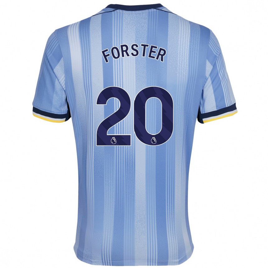 Kids Football Fraser Forster #20 Light Blue Away Jersey 2024/25 T-Shirt