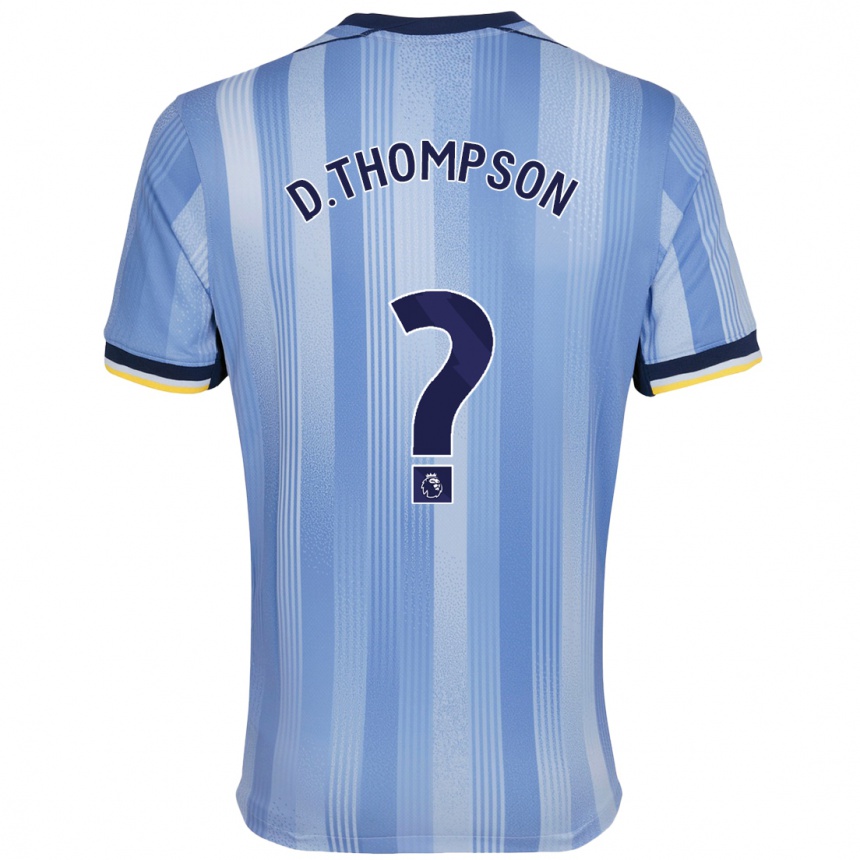 Kids Football Dylan Thompson #0 Light Blue Away Jersey 2024/25 T-Shirt