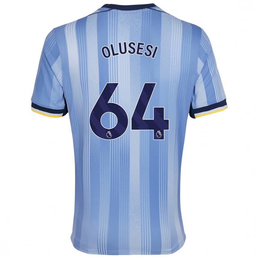 Kids Football Callum Olusesi #64 Light Blue Away Jersey 2024/25 T-Shirt