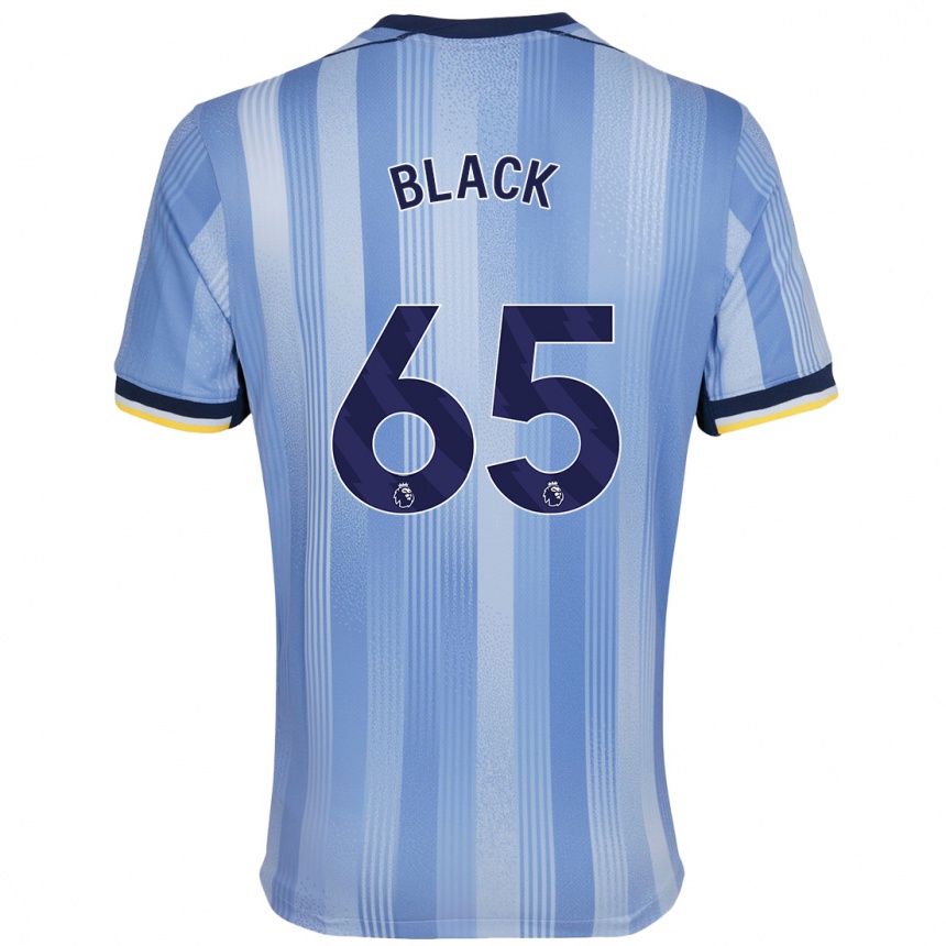 Kids Football Leo Black #65 Light Blue Away Jersey 2024/25 T-Shirt