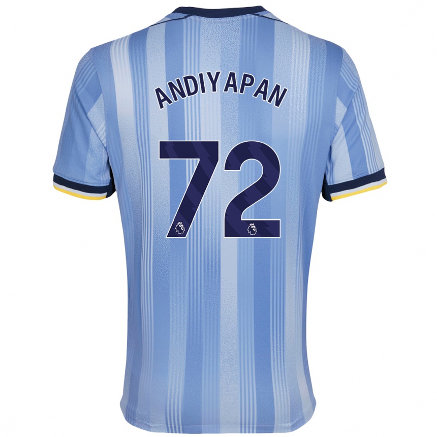 Kids Football William Andiyapan #72 Light Blue Away Jersey 2024/25 T-Shirt