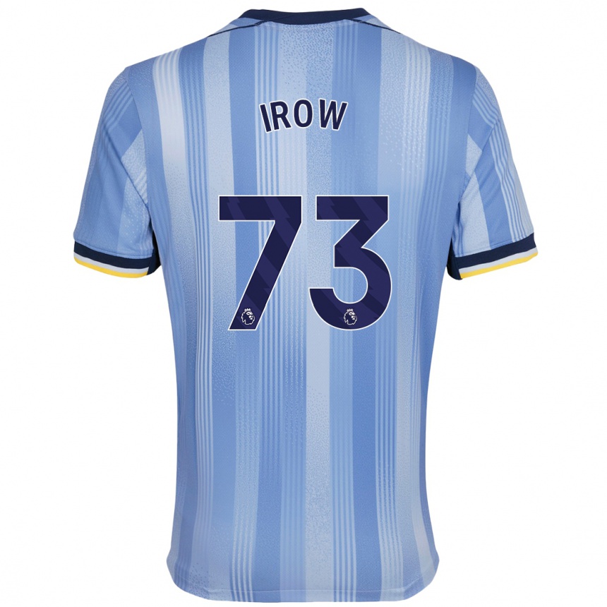 Kids Football Oliver Irow #73 Light Blue Away Jersey 2024/25 T-Shirt