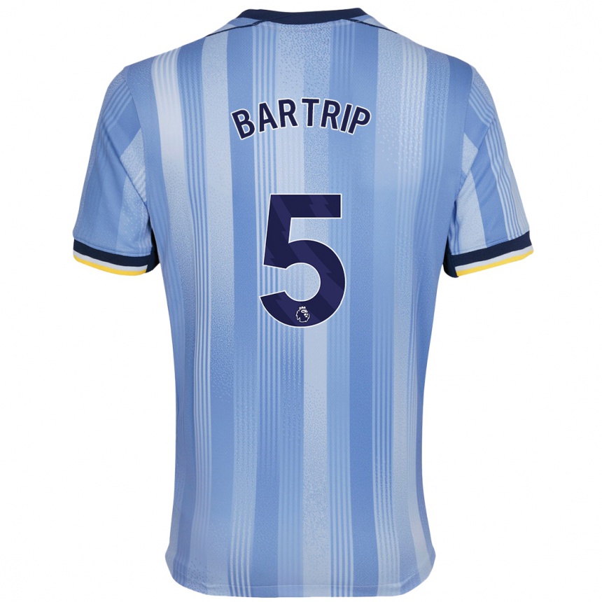 Kids Football Molly Bartrip #5 Light Blue Away Jersey 2024/25 T-Shirt