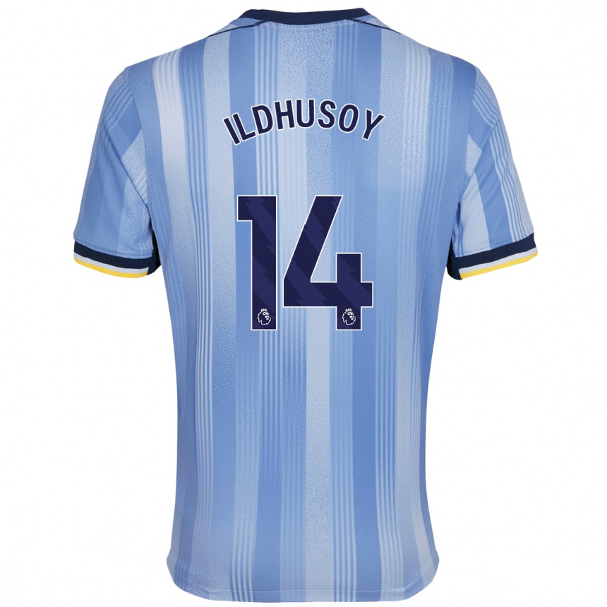 Kids Football Celin Bizet Ildhusøy #14 Light Blue Away Jersey 2024/25 T-Shirt